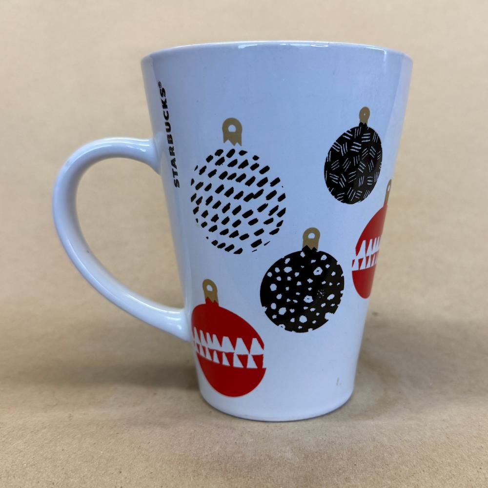 Starbucks Tall Red Black White Ornaments Mug-2016